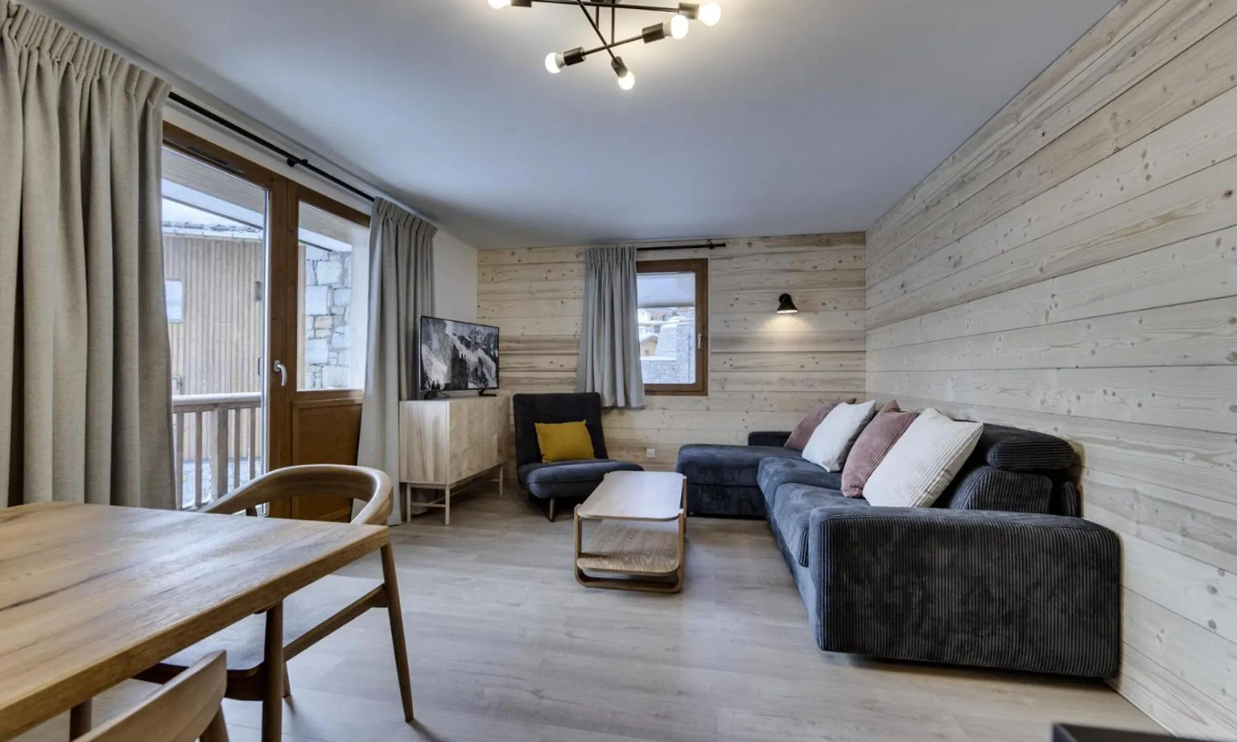 טיגנס Residence Maison Neuve - Appartement Renove-Pied Des Pistes-Balcon-Parking Mae-0391 דירה
