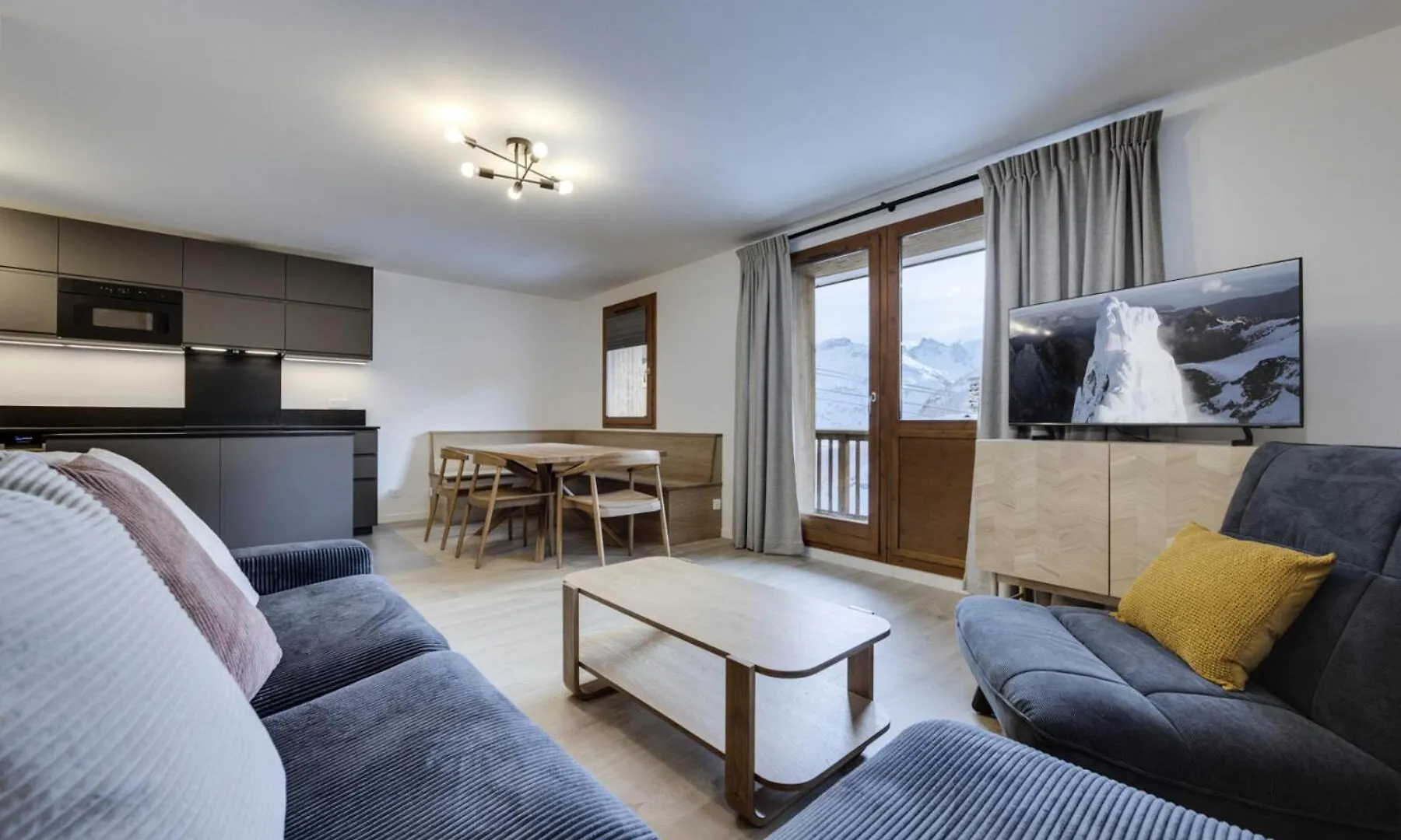 טיגנס Residence Maison Neuve - Appartement Renove-Pied Des Pistes-Balcon-Parking Mae-0391